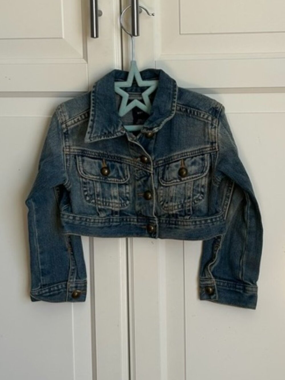 💙👶 Ralph Lauren Cropped Denim Jacket – 100% Cotton – Size 3T 👶💙